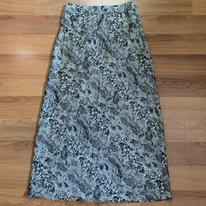 Free People Snake Print Midi Skirt